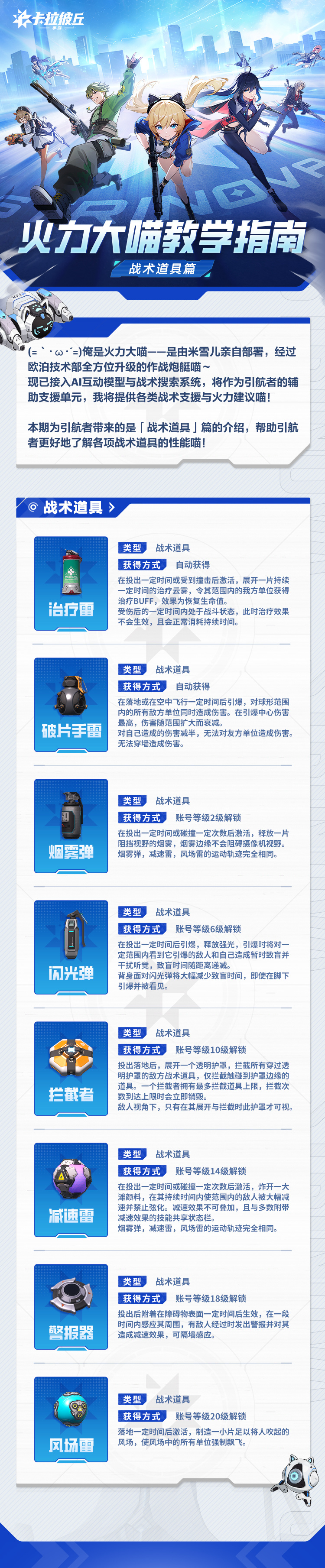 卡拉彼丘火力大喵教学指南 | 战术道具篇