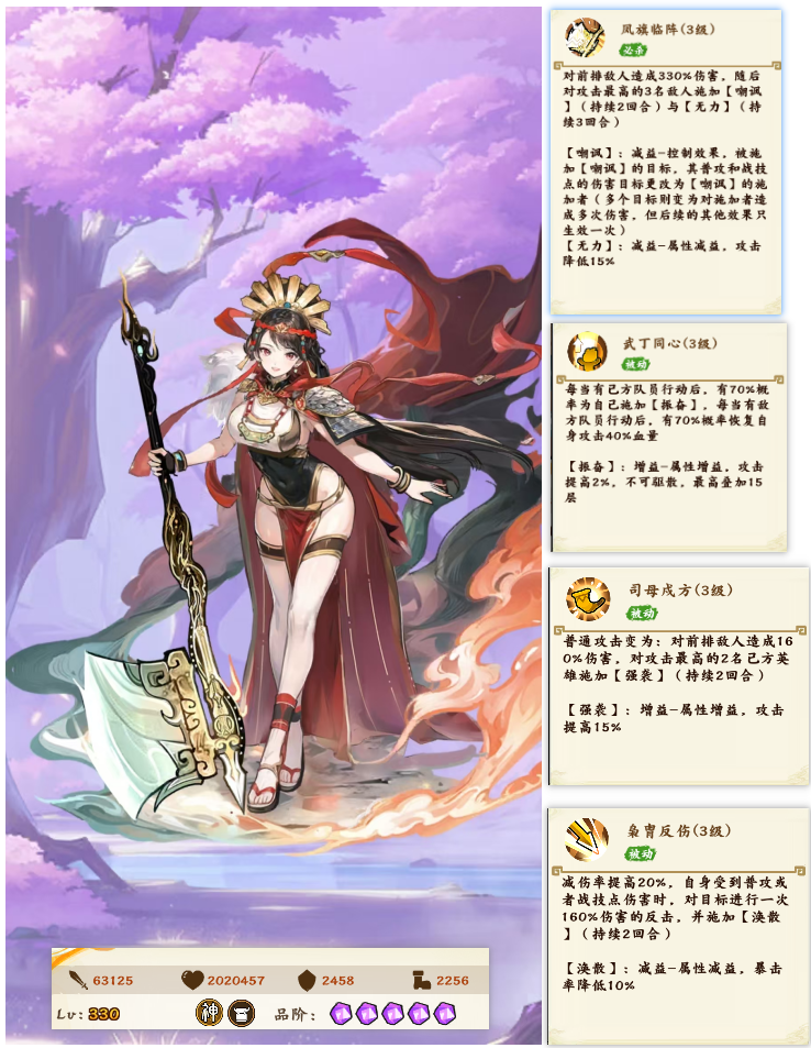 无双萌将新英雄，早知道！本期新英雄【妇好】浅析