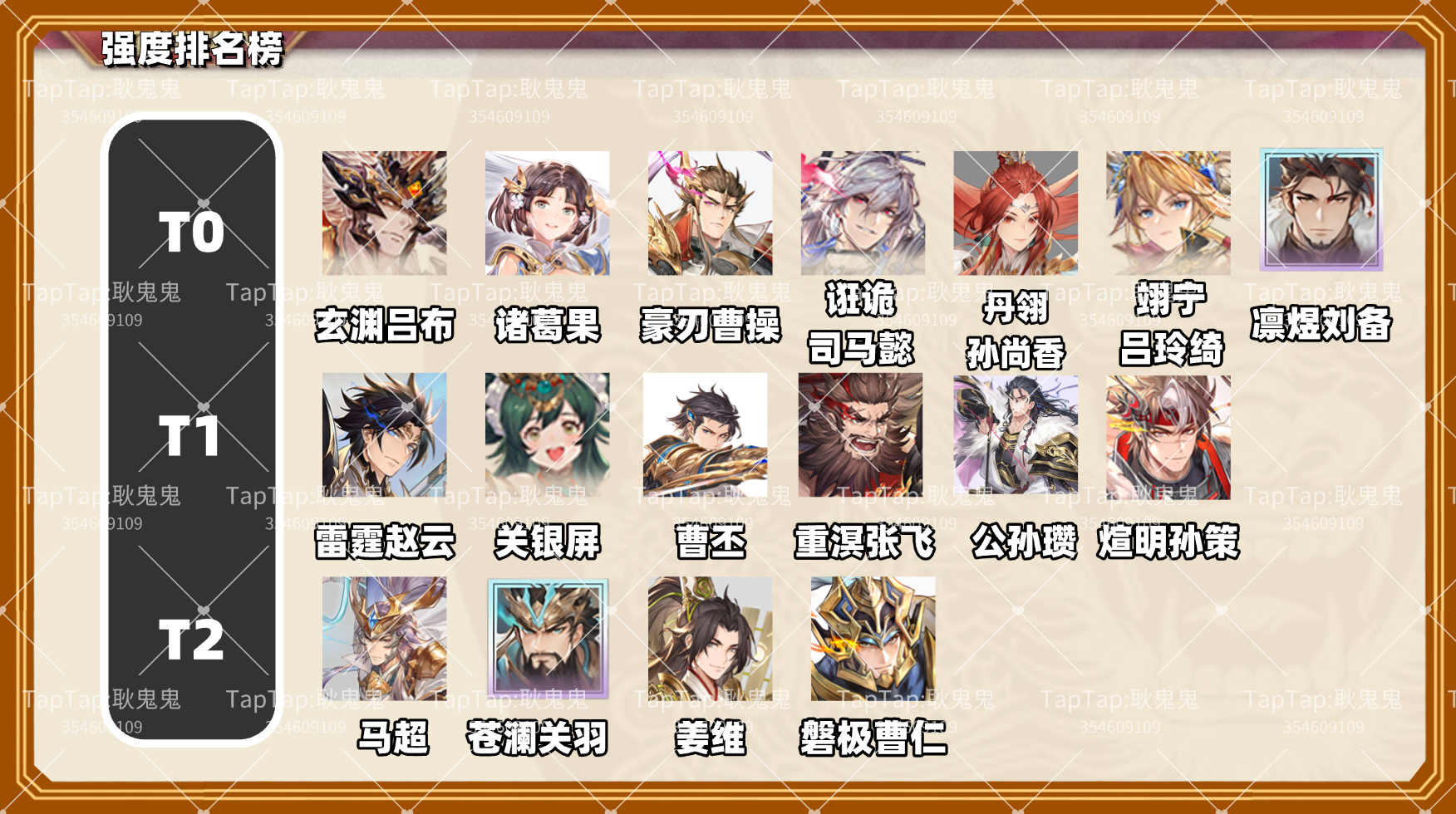 三国志幻想大陆【攻略】三国志幻想大陆强度排名榜和阵容推荐！新人建议必看。