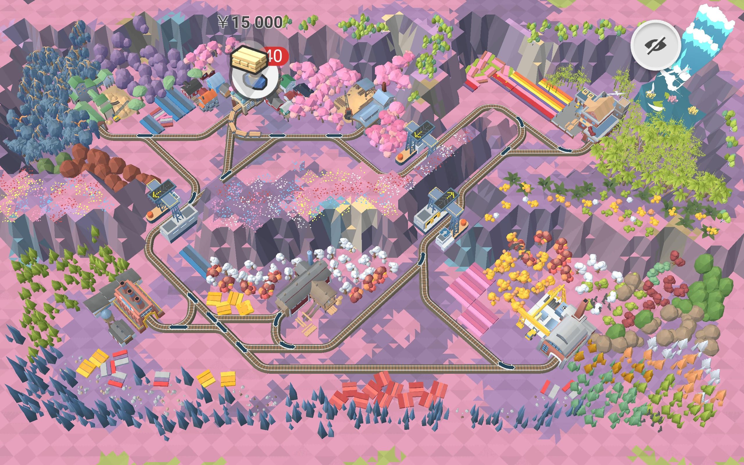 铁路：规划新星DLC创意宝石：蓝21-30关铁路线路图