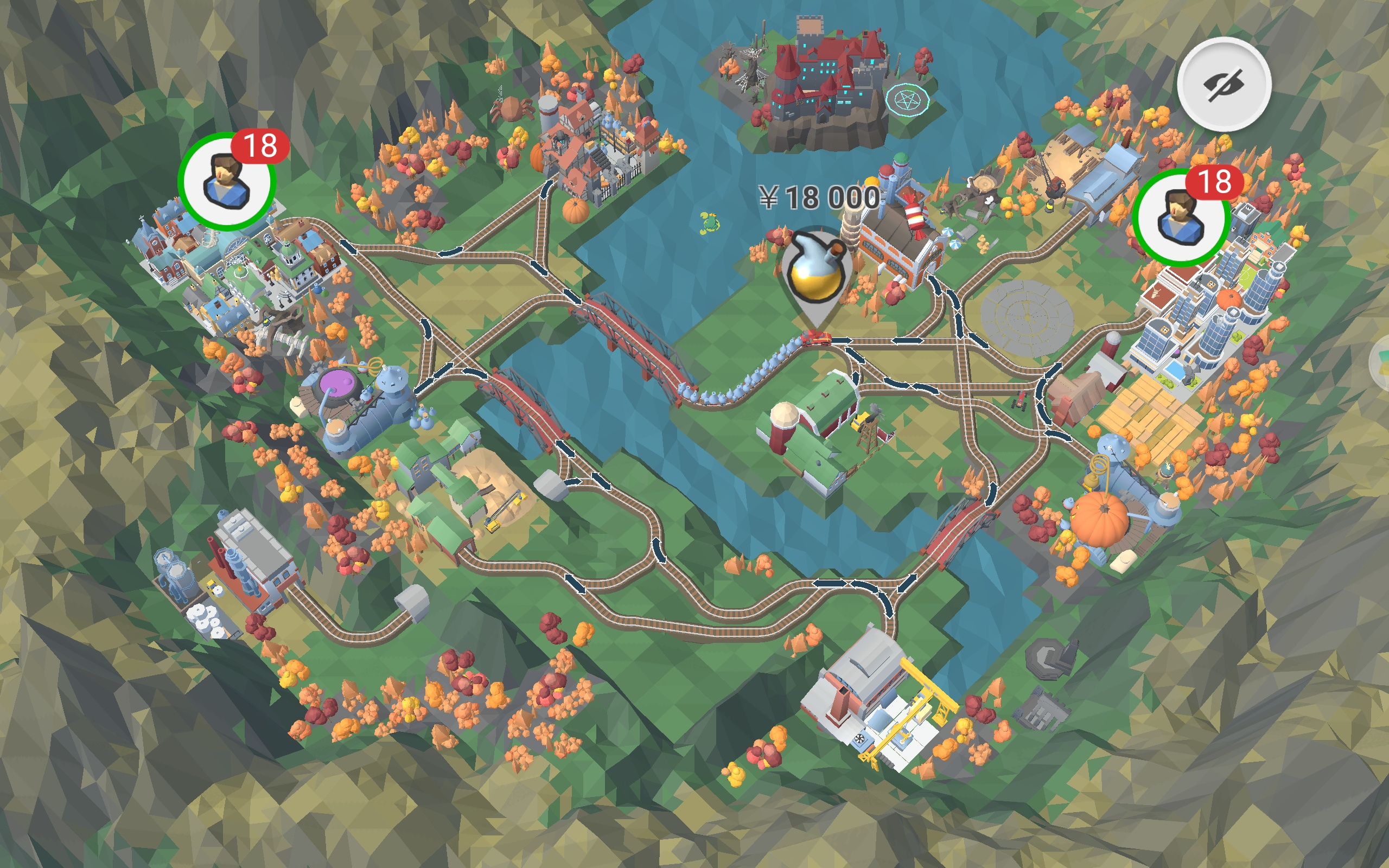 铁路：规划新星DLC创意宝石：蓝41-50关铁路线路图