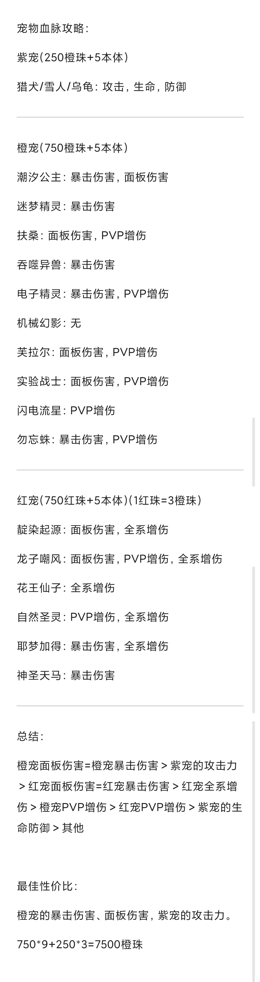 冒险小分队一图流宠物血脉攻略