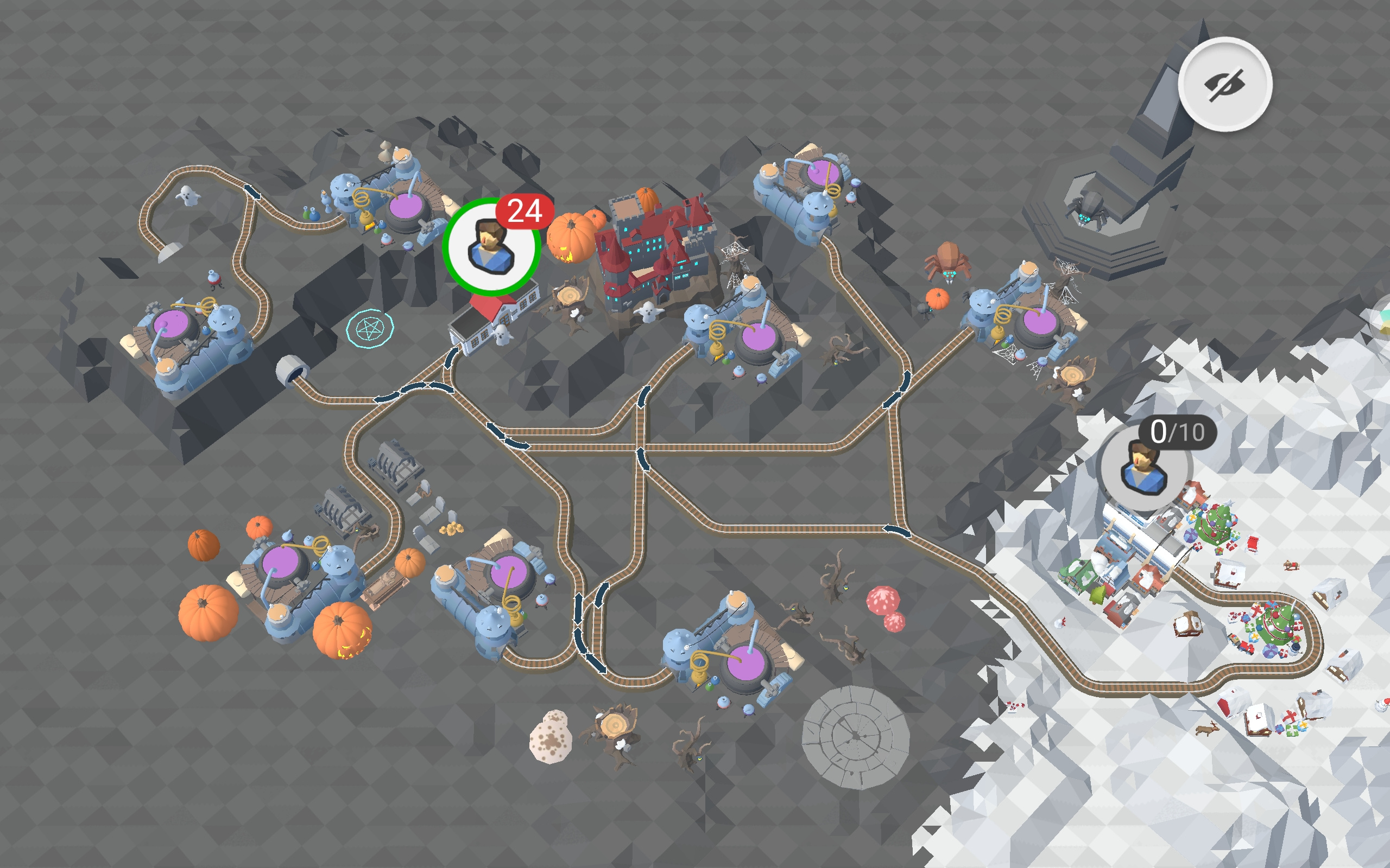 铁路：规划新星DLC创意宝石：蓝11-20关铁路线路图