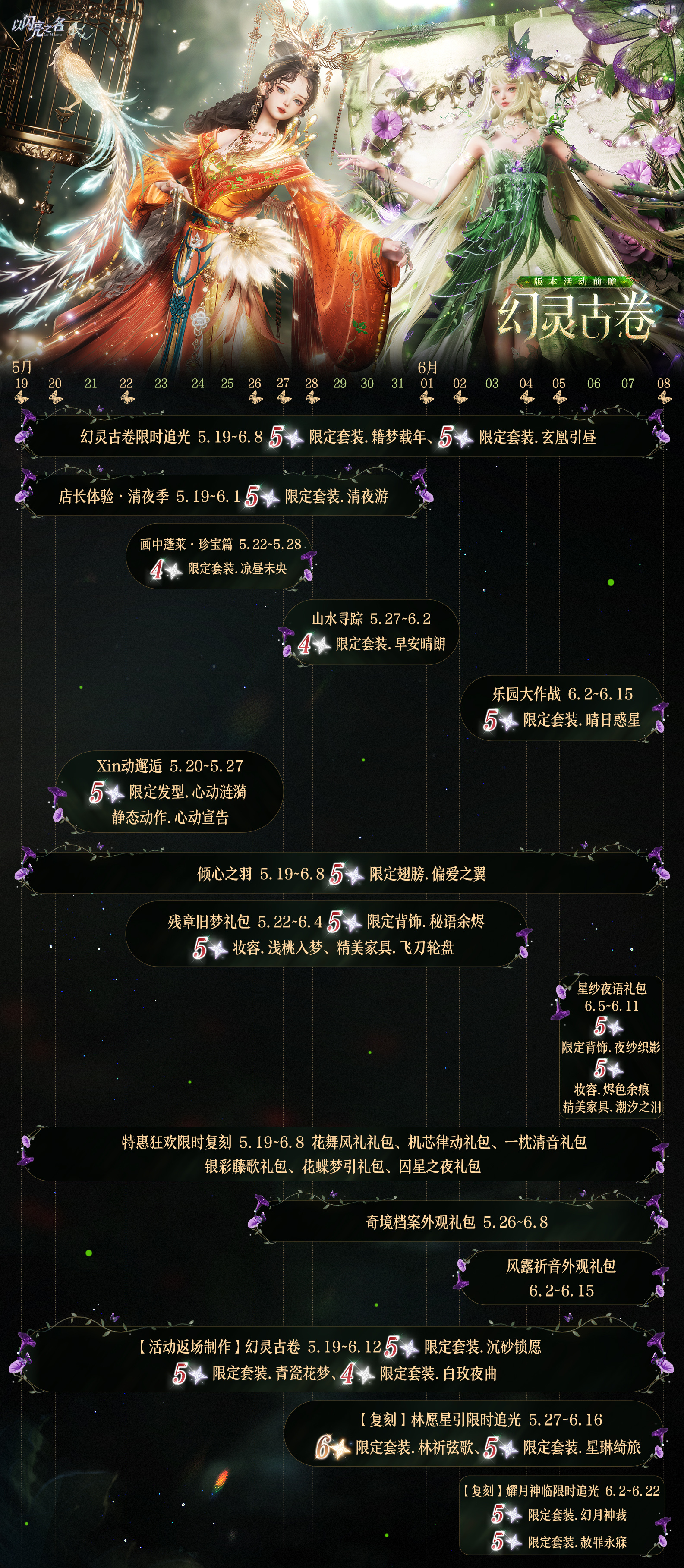 以闪亮之名5月19日更新4.1后，游戏内新增活动如下。