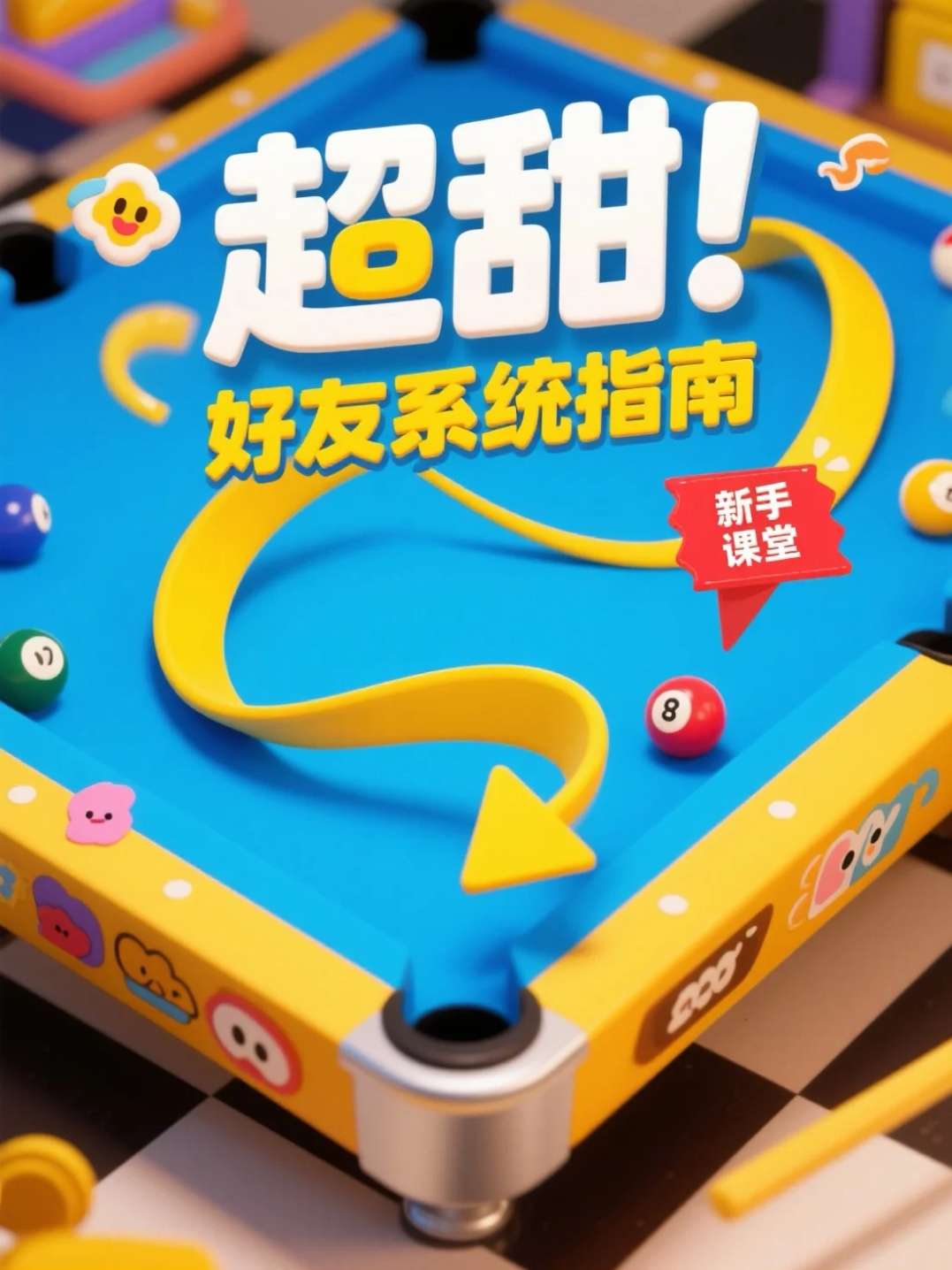 天天台球超甜！好友系统指南