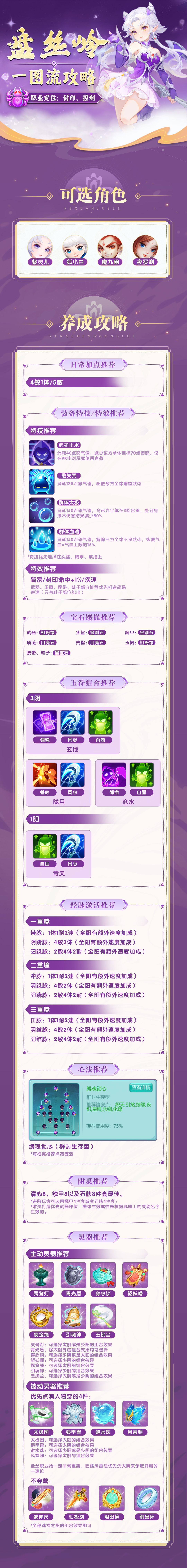 逍遥情缘门派攻略| 盘丝岭攻略一图速览！