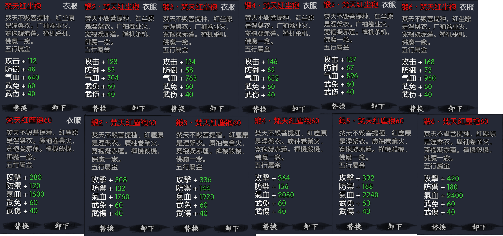 你的江湖联动排行奖励装备属性速看(无心活动版衣服)