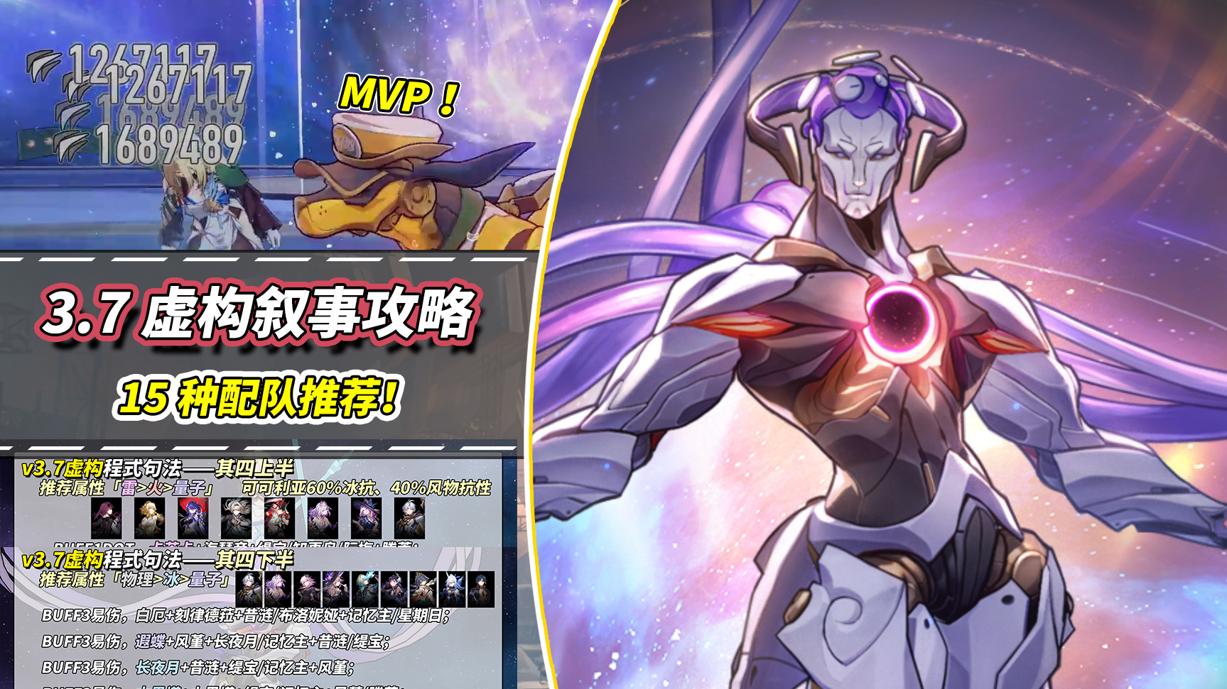 崩坏：星穹铁道【V3.7攻略】虚构叙事攻略｜血量虚高别慌，15种配队推荐！