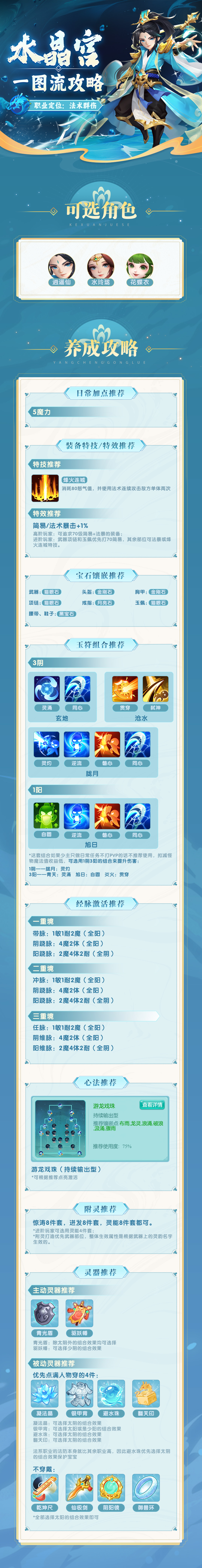 逍遥情缘门派攻略 | 水晶宫攻略一图速览！