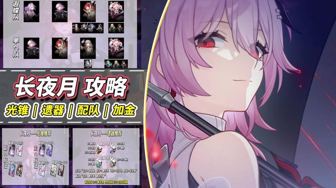 崩坏：星穹铁道【V3.6攻略】长夜月养成攻略｜主副C玩法，光锥遗器配队分析