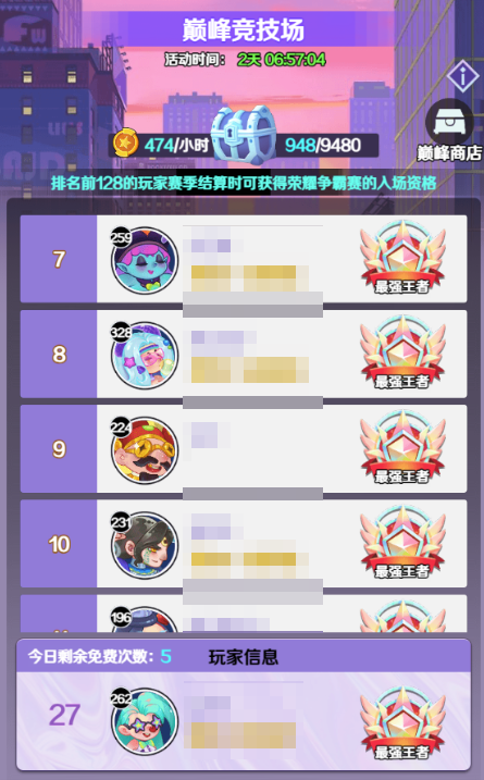 倾世西游巅峰竞技场系统介绍