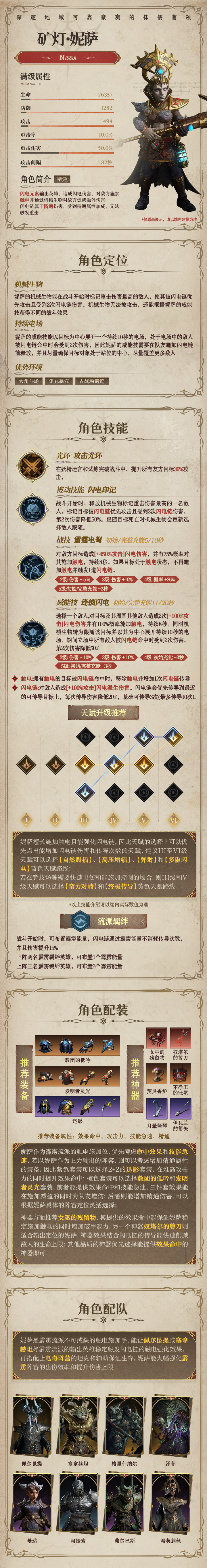 龙息：神寂闪电传说英雄|矿灯&middot;妮萨