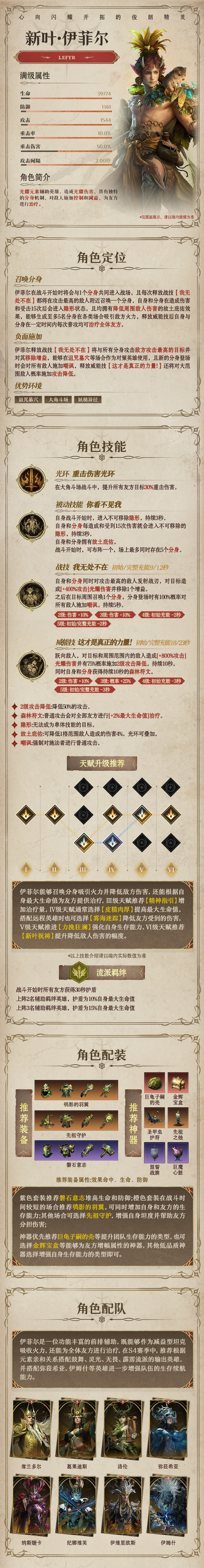 龙息：神寂光耀元素英雄|新叶&middot;伊菲尔