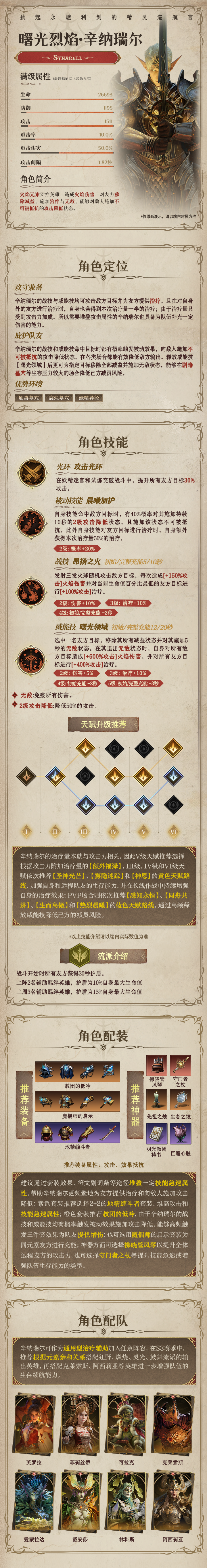 龙息：神寂火焰传说英雄|曙光烈焰&middot;辛纳瑞尔
