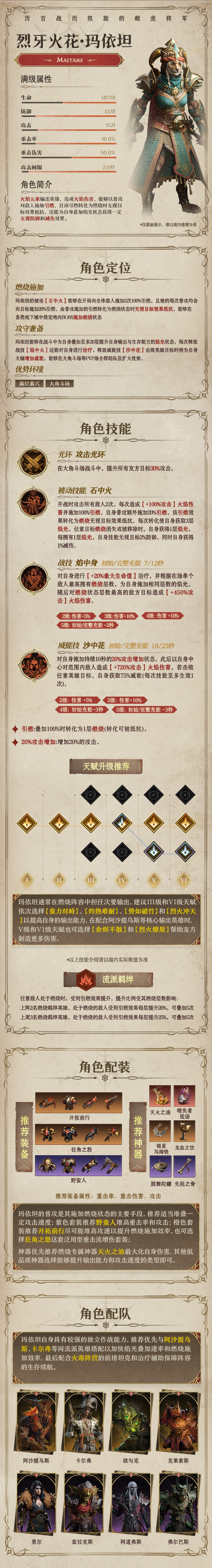 龙息：神寂火焰元素英雄|裂牙火花&middot;玛依坦