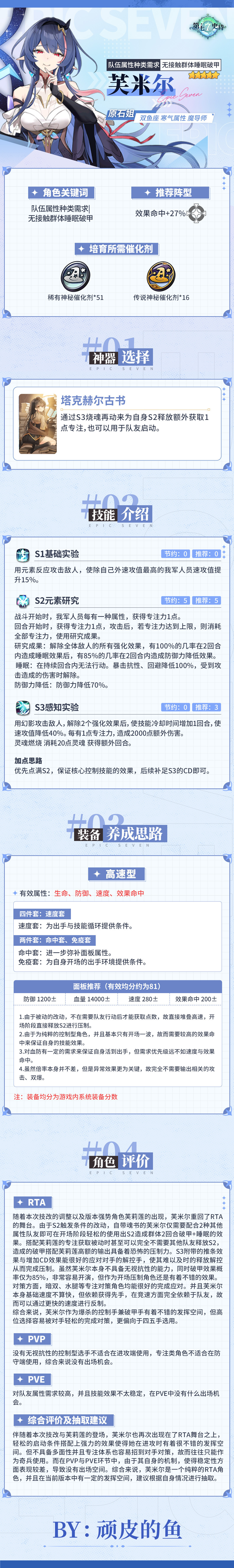 第七史诗旅者的探查 | 5星寒气属性魔导师「芙米尔」解析攻略