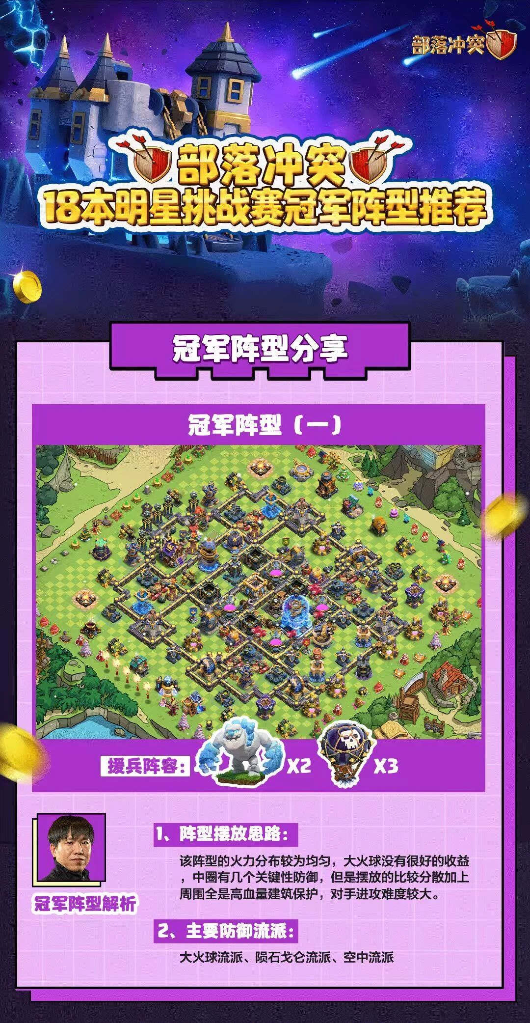 部落冲突速存！18本明星挑战赛冠军阵容公开！一键可复制，上手就能赢