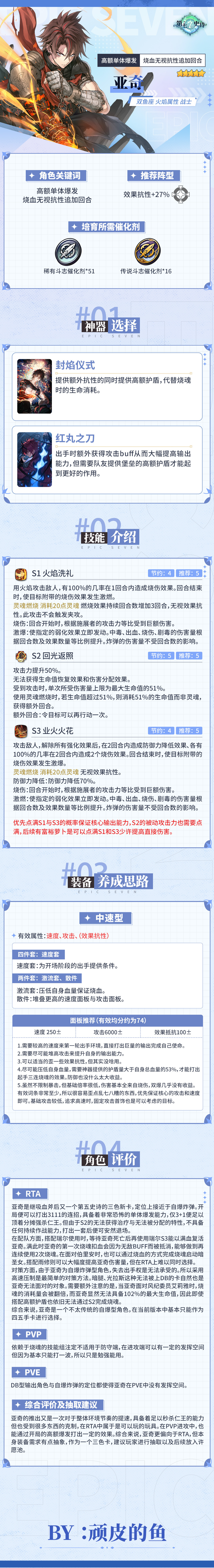 第七史诗旅者的探查 | 5星火焰属性战士「亚奇」解析攻略