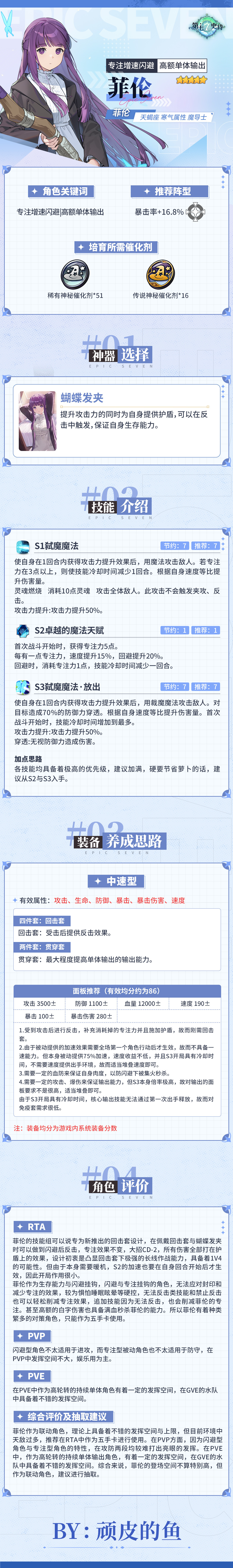 第七史诗旅者的探查 | 5星寒气属性魔导士「菲伦」解析攻略