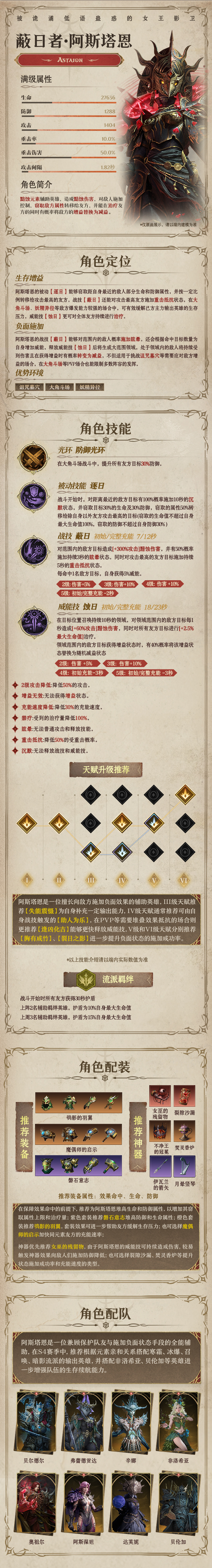 龙息：神寂黯蚀元素英雄|蔽日者&middot;阿斯塔恩