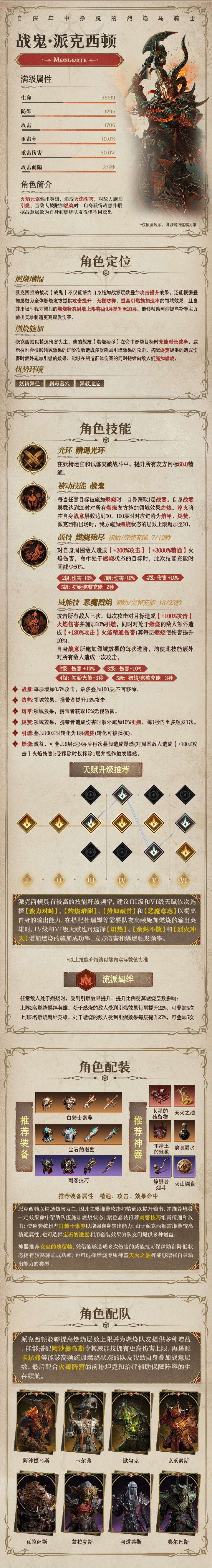 龙息：神寂火焰元素英雄|战鬼&middot;派克西顿
