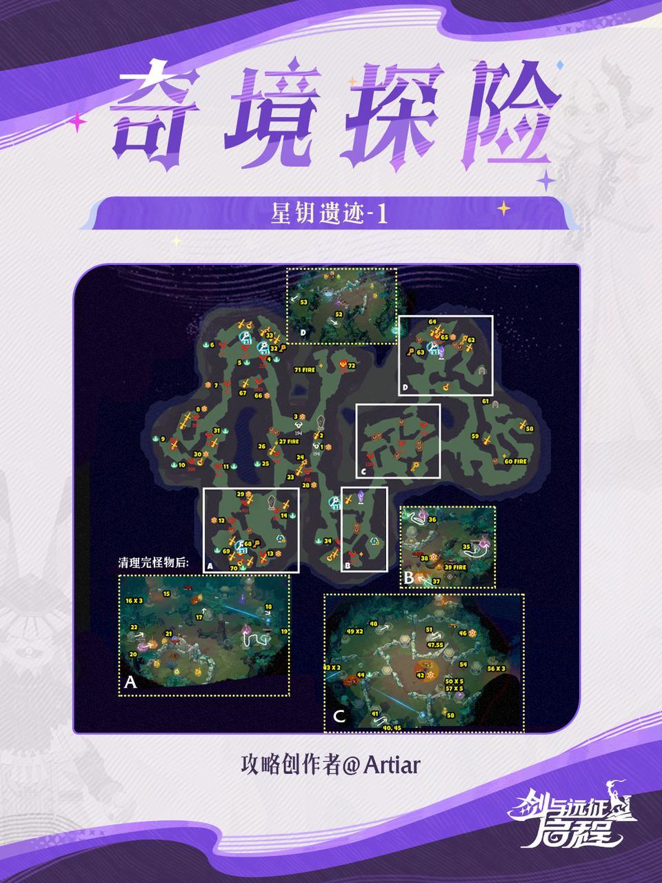 剑与远征：启程奇境探险|「星钥遗迹 1」地图冒险指南