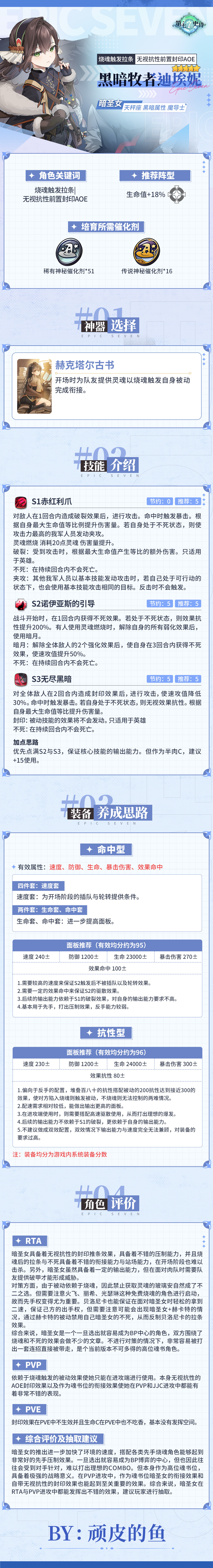 第七史诗旅者的探查 | 5星黑暗属性魔导士「黑暗牧者迪埃妮」解析攻略