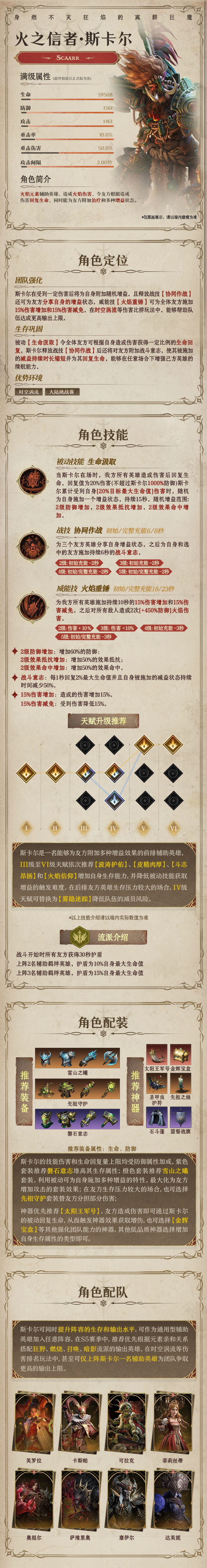 龙息：神寂火焰元素传说英雄|火之信者&middot;斯卡尔