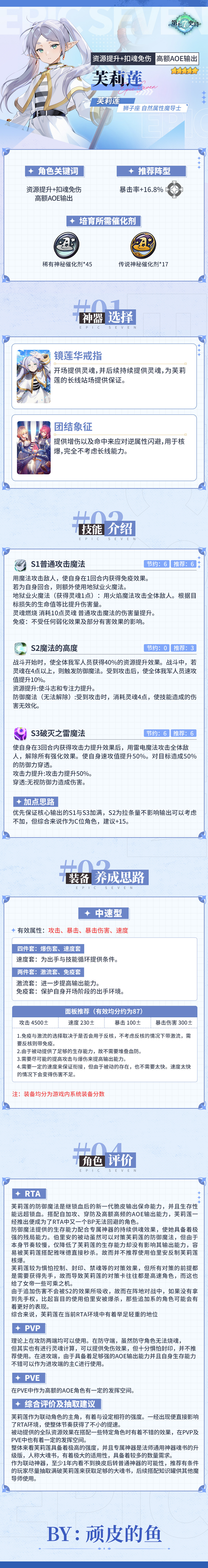 第七史诗旅者的探查 | 5星自然属性魔导士「芙莉莲」解析攻略