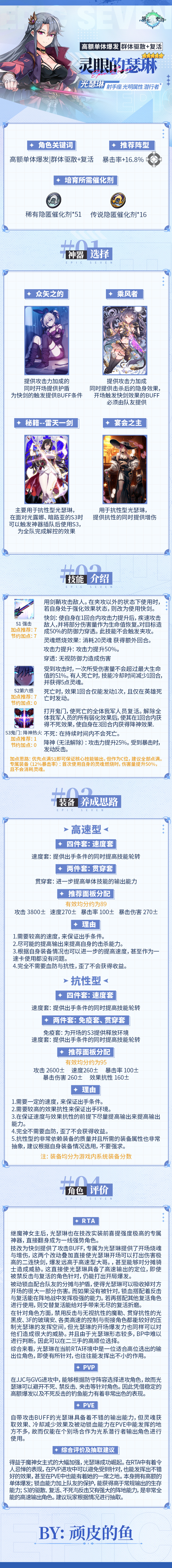 第七史诗旅者的探查 | 5星光明属性潜行者「灵眼的瑟琳」解析攻略