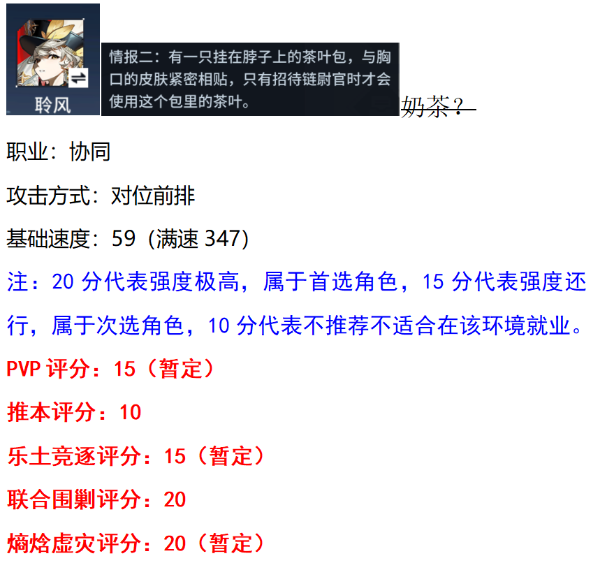 锚点降临锚点降临&mdash;聆风培养方案（个人向）