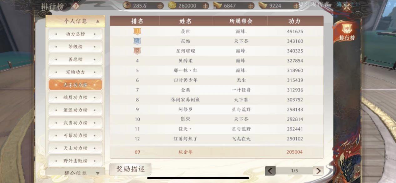 天龙八部2：飞龙战天无尘进排行前百了，来聊聊前期的功力提升