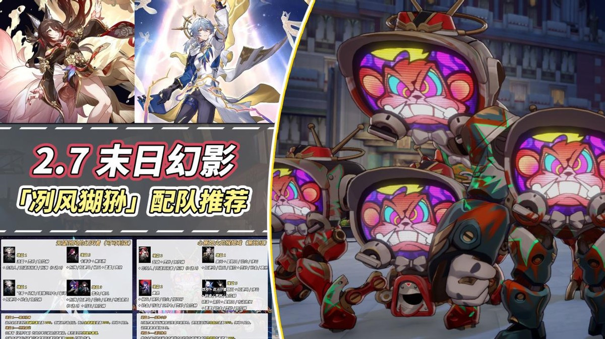 崩坏：星穹铁道【V2.7攻略】「末日幻影&middot;冽风猢狲」满星攻略｜强势队伍推荐