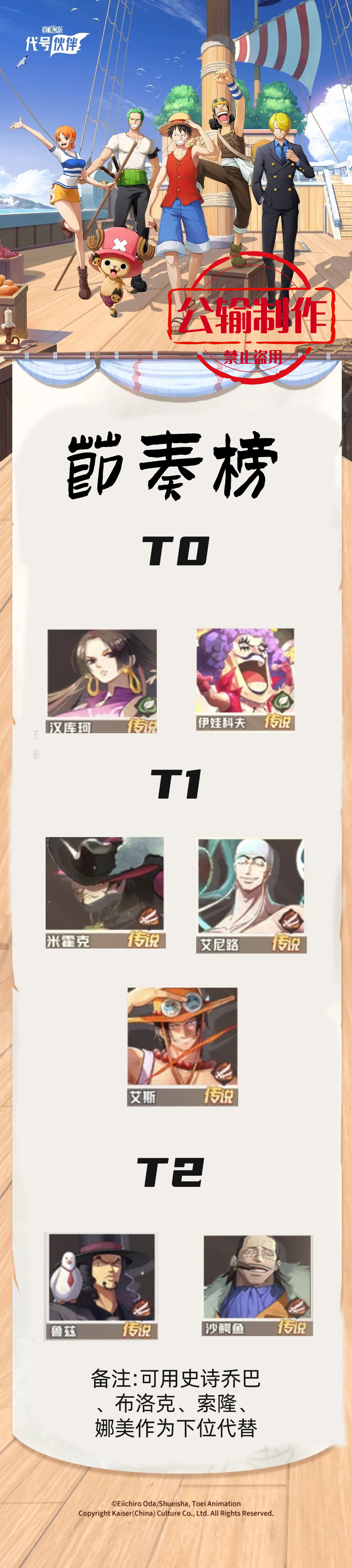航海王：集结节奏榜