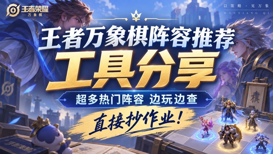 王者万象棋王者万象棋阵容工具推荐！超多热门阵容边玩边查，一键抄作业