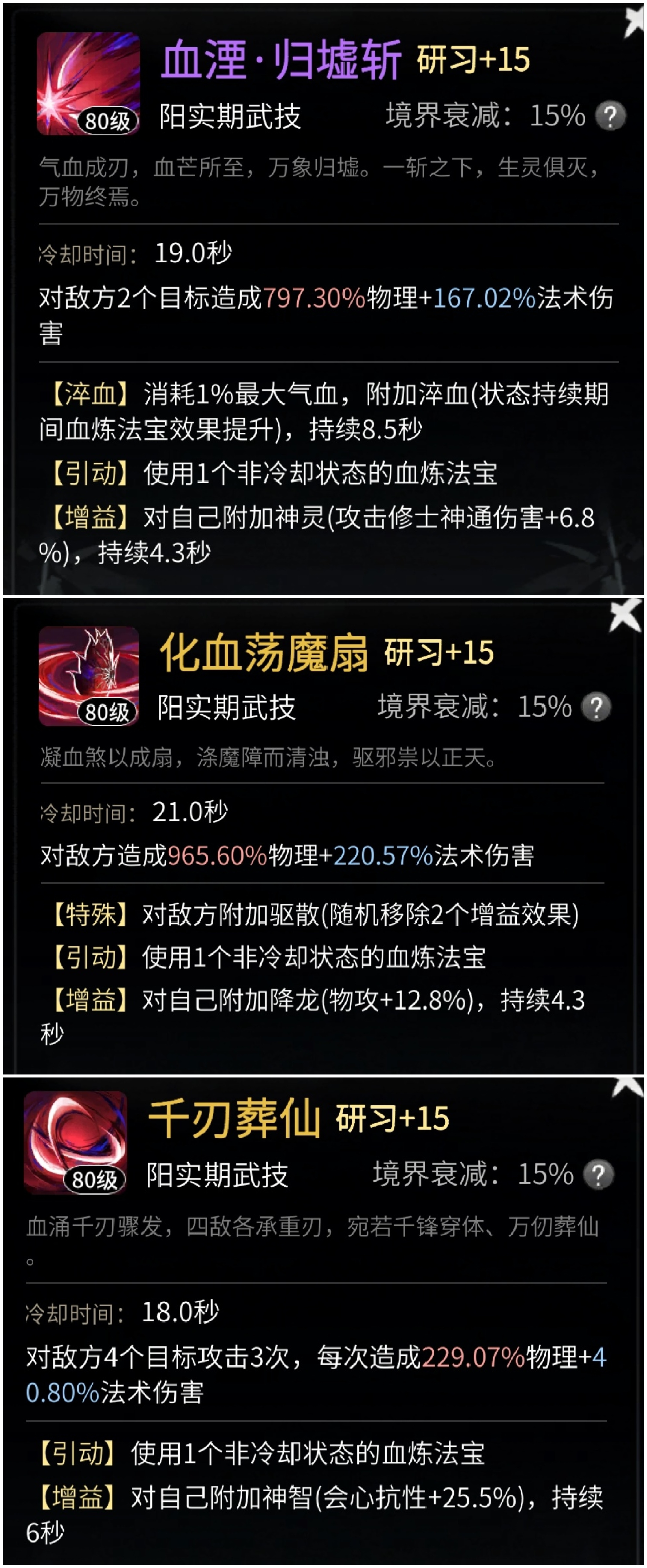 一念逍遥血修阳实境界神通及仙魔法宝分析