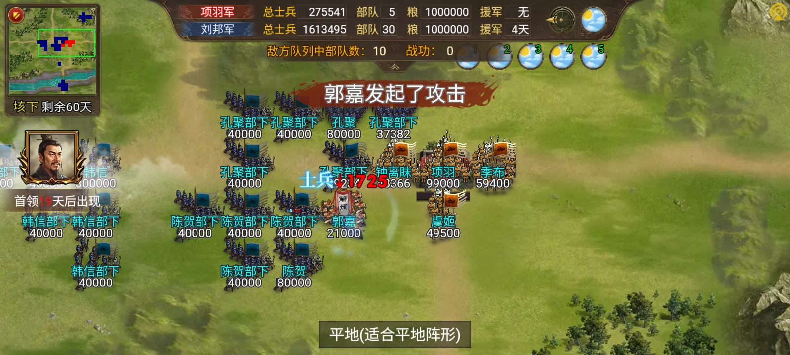 群雄时代简单测试一下郭嘉解烦以及伐谋的数据