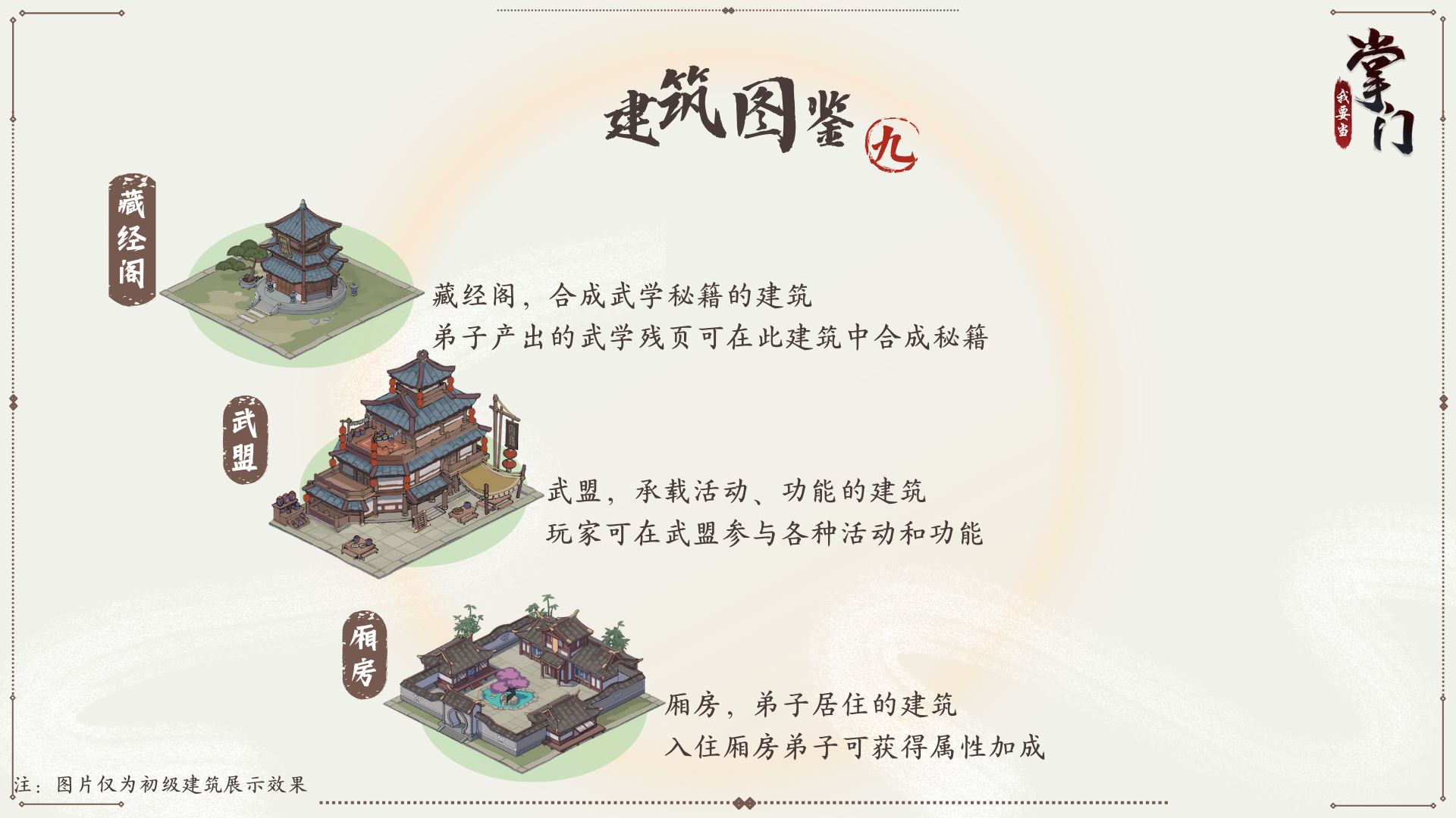 我要当掌门【建筑图鉴】09 综合性建筑