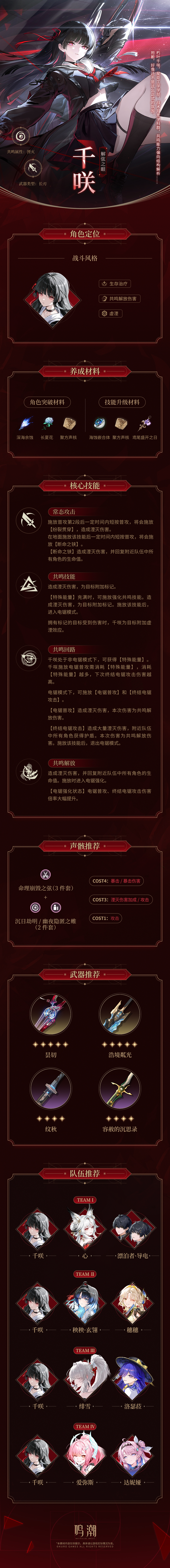 鸣潮档案回顾 | 解弦之眼&mdash;&mdash;千咲