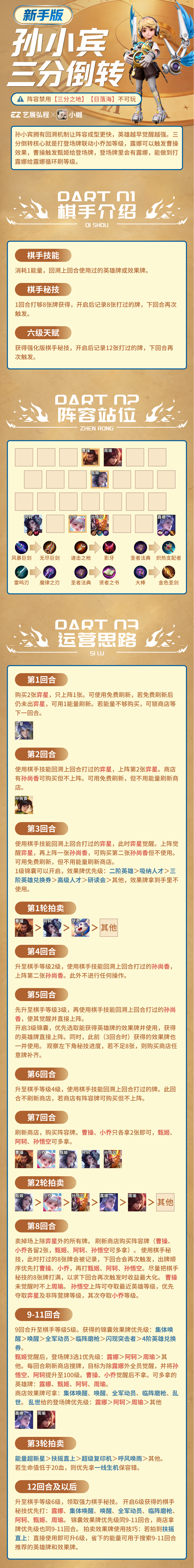 王者万象棋【孙小宾三分倒转】新手高手详细一图流攻略来啦！