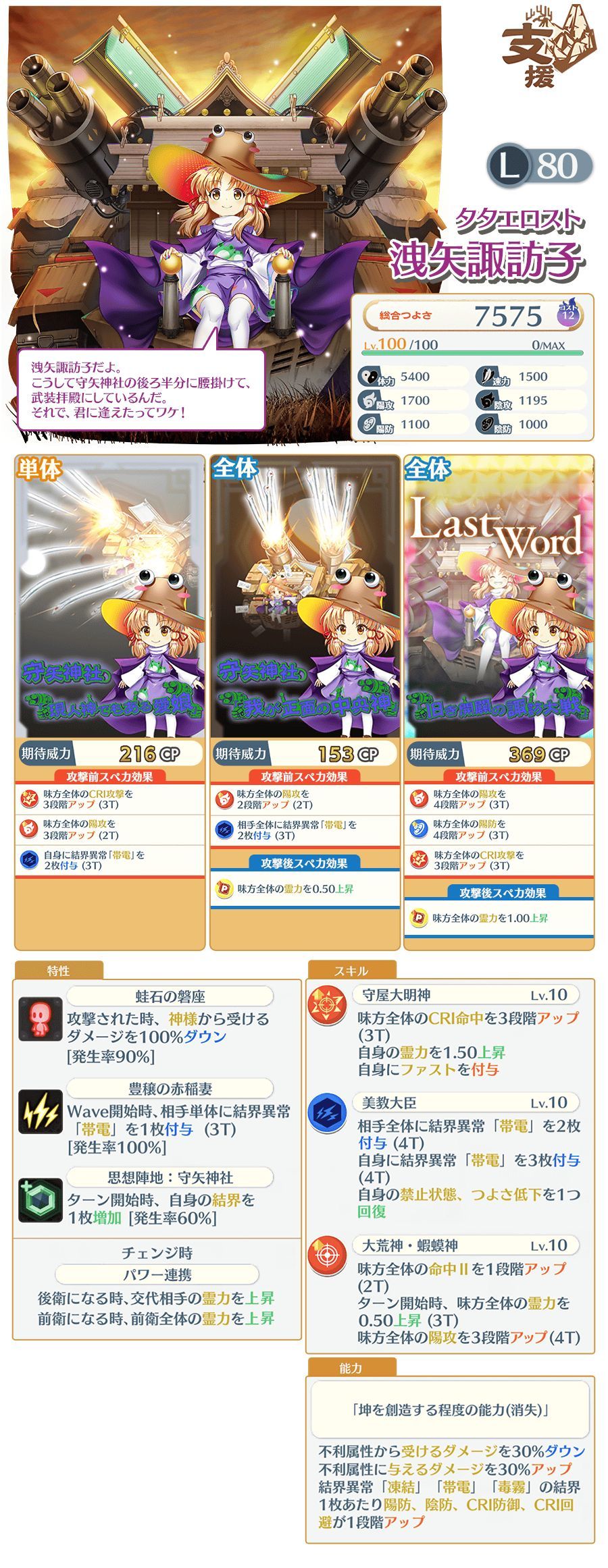 东方归言录MV诹访子