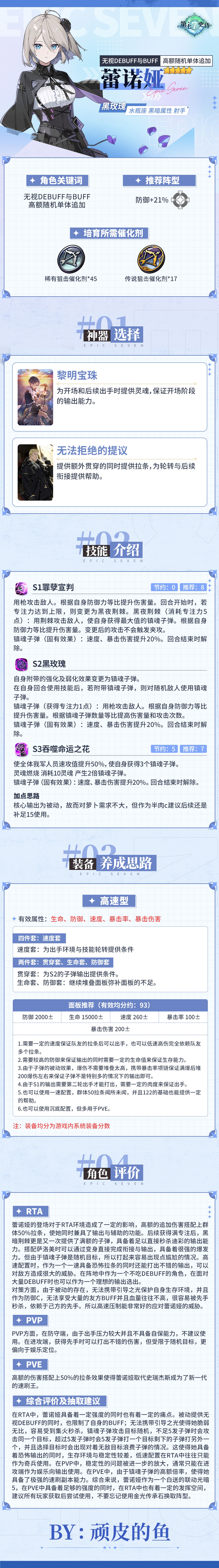 第七史诗旅者的探查丨5星黑暗属性射手「蕾诺娅」解析攻略